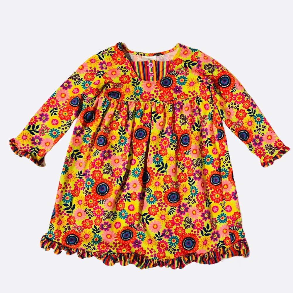Hanna Andersson 100(4) floral mixed print dress